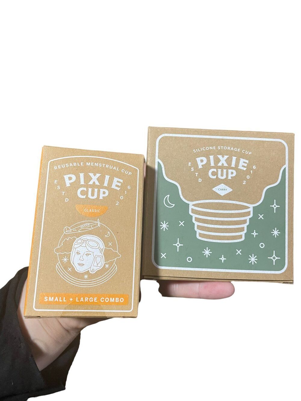 Pixie Cup Size Large  and Silicone Storage Cup